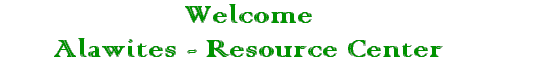 Welcome Alawites - Resource Center
